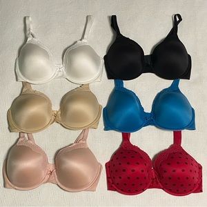 6 Maidenform Comfort Devotion Bras - 36DD
